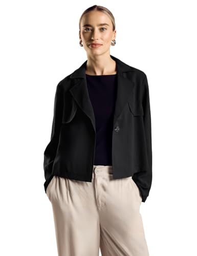 Trenchcoat femme vert d'eau Street One veste courte chic pour vos sorties