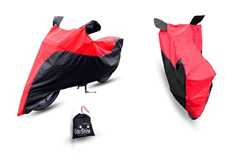 Image of Eagle Design Hunter 350 Two Wheeler Bike Cover Accessories - Dustproof - UV Protection - Premium Bike Cover Black Red