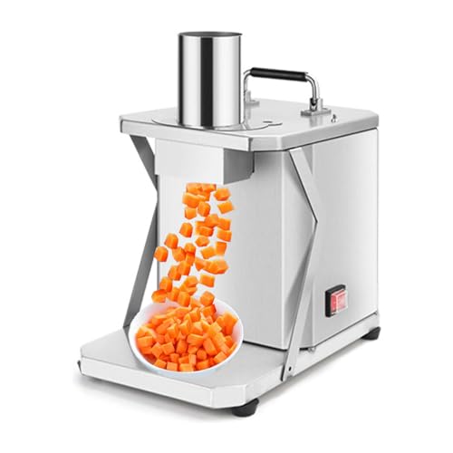 Kindevieft Cortador De Verduras Comercial, Cortador De Alimentos De Frutas Automático Eléctrico, Picador De Alimentos, Cortador De Picadora De Kindevieft Cortador De Verduras Comercial, Cortador De Alimentos De Frutas Automático Eléctrico, Picador De Alimentos, Cortador De Picadora De