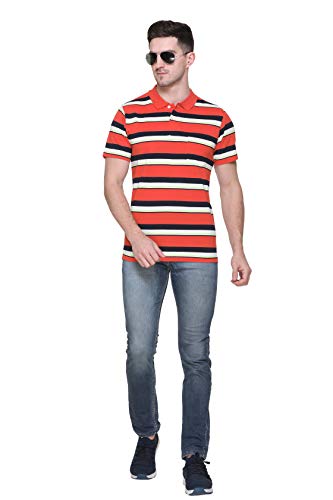 Image of GODFREY Regular Fit Polo Half Sleeve Summer wear Mens T Shirt Size - XX-Large (XXL / 44)