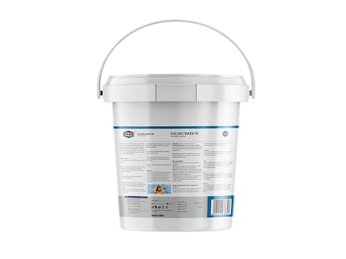 Image of ZYAX Chloro MAXX 90 TCCA 90 Pool Water Treatment Granules Pool Surface Protection, Sunlight Protection, Stops Algae 50 KG Pack