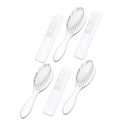 Homoyoyo Baby Brush Comb Kit Newborn Hair Grooming Set Head Massager Brush Multi-Functional Scalp Care