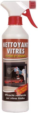 Lot de Nettoyants Spray pour Vitres de Foyer 2x500ml
