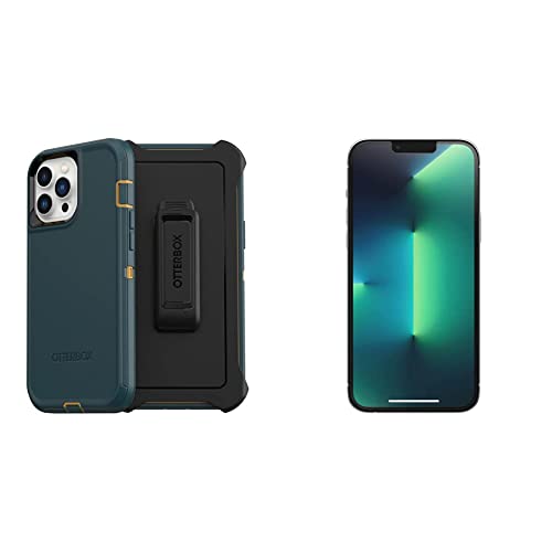 Otterbox Defender Series Screenless Edition Case For Iphone 13 Pro Max & 12 Pro Max - Hunter Green Performance Plus Glass Series Screen Protector For Iphone 13 Pro Max (Only) - Clear #TOP21