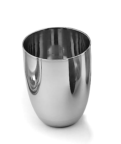 Image of Ajay's Shoppe Stainless Steel Water Glass | Unbreakable Heavy Gauge Steel Glass for Drinking and Serving Water, Cold Drink & Juice Kullad Shape Glass (4 Pcs)