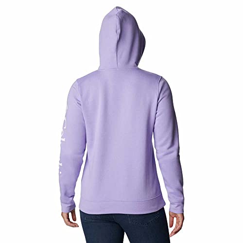 Columbia Damen Trek Graphic Hoodie Kapuzen-Sweatshirt, Mattviolett/weißes Logo, 3X – Ansicht 2
