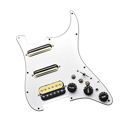 LOVIVER Guitare électrique Pickguard Pickup Direct remplace le pickguard précâblé blanc, chargé, pratique et facile à… - Les Beatles, Paul McCartney, John Lennon, RIngo Starr, George Harrison LOVIVER Guitare électrique Pickguard Pickup Direct remplace le pickguard précâblé blanc, chargé, pratique et facile à… – Image 5