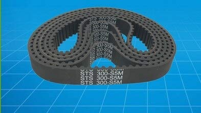 Transmission Belts S5M225/255/270/285/295/300 STS Rubber Timing Belt Black 1pc - (Width: 15mm; Length: S5M-255)