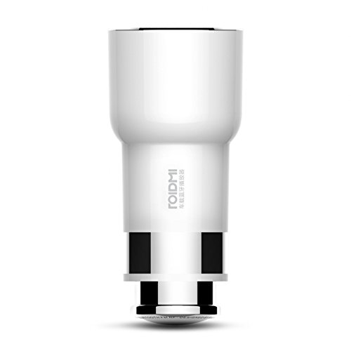 Cargador de coche Transmisor FM original Xiaomi ROIDMI 5V 3.1A Bluetooth V4.0, Blanco