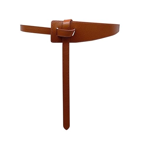 Women's PU Leather Waist Belt Dress Knotted Belt for Jeans Jumpsuit Coat2