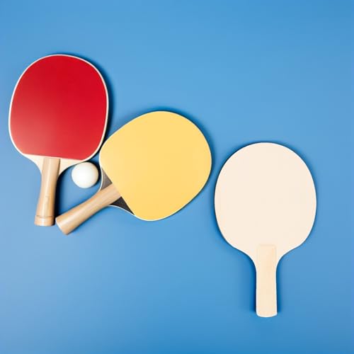 Raquette de tennis de table en bois brut pour masquer les usures - 7