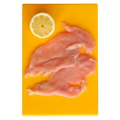 Tabla De Corte Profesional, Tabla De Picar, Tabla De Cocina, Tabla Para Alimentos, Tabla Antibacteriana, Polietileno, No Deja Sabor Ni Olor, Antibacteriana, 30 X 20 X 1.5 Cm, Amarillo