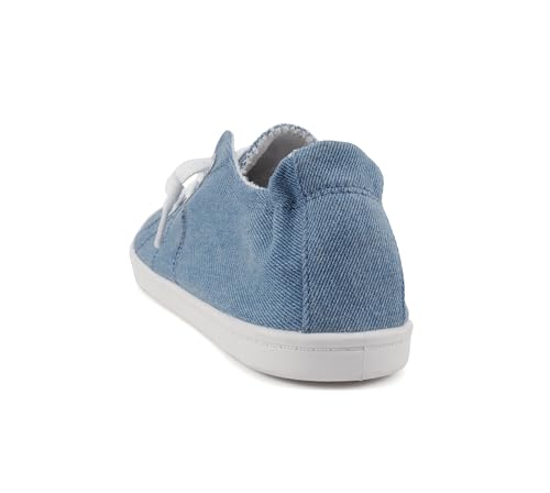 Image of Soda Flat Women Shoes Linen Canvas Slip On Sneakers Lace Up Style Loafers Zig-S