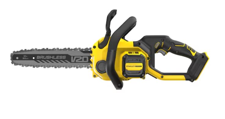STANLEY Motosierra sin escobillas V20 Li-Ion 18V para uso profesional para mantener una conexión estable y práctica con medida o especificación 20 L