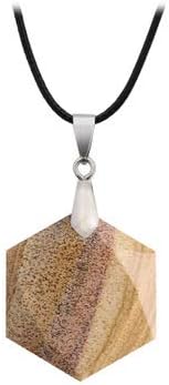 天然石ペンダント 六芒星ネックレス 元気な黒曜石 セーターチェーン ジュエリー 鎖