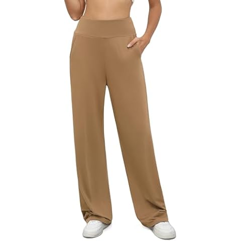 BEIGAI High Waist Wide Leg Yoga Pants Cover