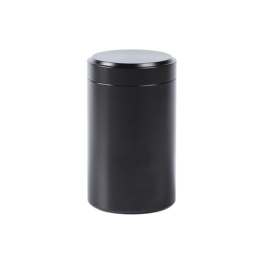 JIHUOO 140ml Smell Proof Container Tins Aluminum Storage Jars Tea Coffee Sugar Canisters Metal Spice Container Bottles Small Airtight Bottles Sealing Jars with Lids
