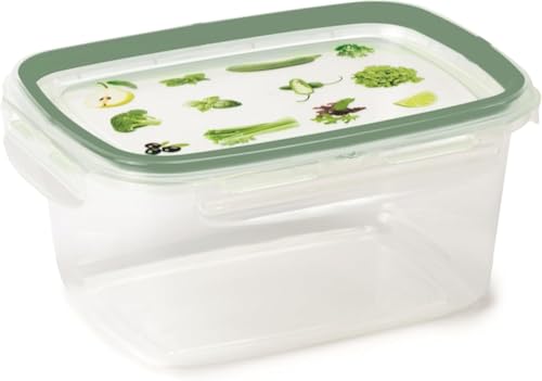 Snips, Lock Rect., Rectangular Fridge Container, 1.20 litres, Microwave Container, Set 2 pcs., 4 Safety Locks - Image 4