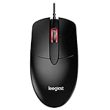 【KOMFORT GRÖßE】Die 3-Tasten-Drahtmaus misst 11.8*6.3*3.9CM mit einem 1,5 Meter langen Kabel.