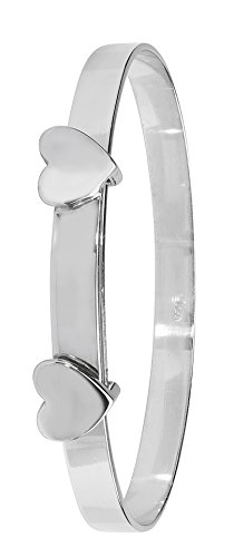 Jonc Extensible Baby Coeur en Argent fin 925 massif de 5g WJS17353