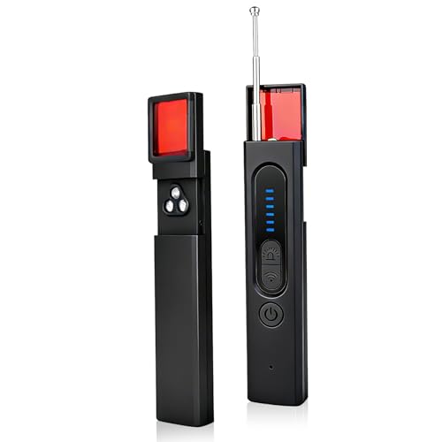 Hidden Camera Detector,GPS Tracker Detector, Spy Camera Detector ，Wireless Signal Scanner ， 5-Levels Sensitivity 4 Detection Modes for Hotels/Cars/Travel/Offices, 25H Working Time