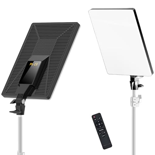Iluminação para Video, Luz para Gravar Vídeo LED 19" 80W – Iluminação para Vídeo com Temp. 2700-7500K, Controle 2.4G, Ideal para Live, Fotografia e Estúdio