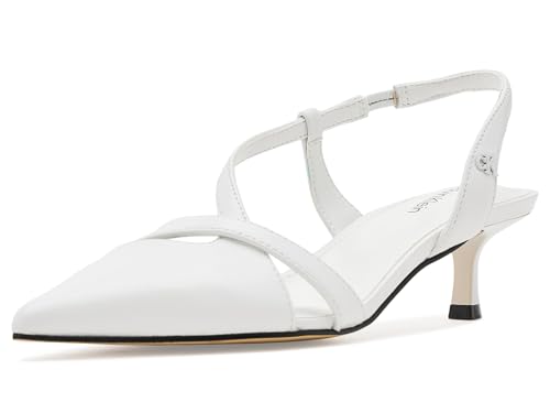 Calvin Klein Women's Arlanna Pump, White Leather 140, 8 - image 1