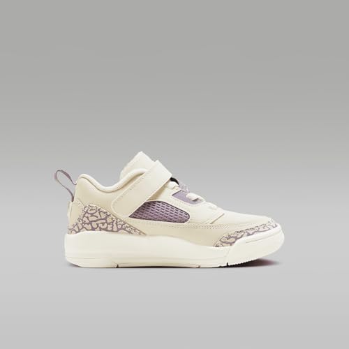 Jordan Spizike Low Little Kids' Shoes (FQ3951-200, Legend Light Brown/Violet Dust/Sail/CRI) Size 23