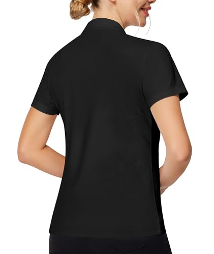 Image of Casei Womens Shorts Sleeve Polo Golf Shirts Quick Dry UPF 50+ Tennis Pickleball Top Collared Casual Work Athletic Shirts