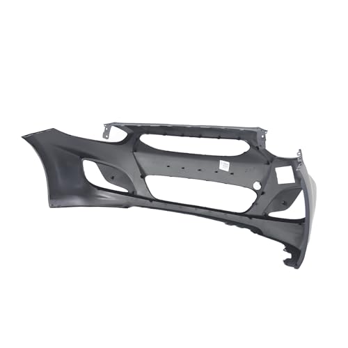 Image of FitParts Compatible with Hyundai Accent 2012-2014 Front Bumper Cover | Primed, With Fog Light Holes, Without Parking Sensor Holes, Sedan /Hatchback, Ready to Paint, OEM 865111R000, HY1000188