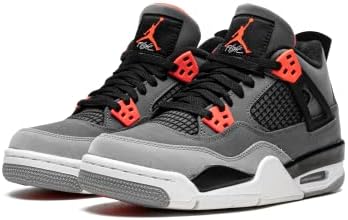 Air Jordan IV (4) retrô (FIBA) (infantil), Cinza escuro/Infared 23