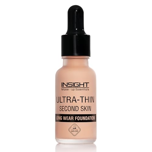 Image of INSIGHT Ultra-Thin Second Skin Foundation 20ml | Long Wear Liquid Matte, Waterproof, Full Coverage, Oil-Free, SPF 15, Lightweight Base - Rose Beige