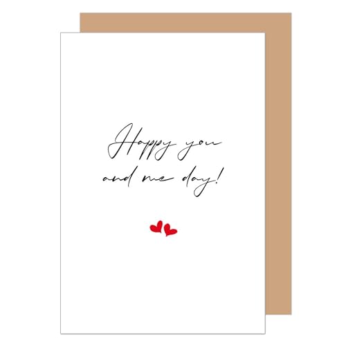 Edition Seidel Premium Glückwunschkarte zum Valentinstag mit Umschlag. Grußkarte Karte Liebe Liebeskarte Jahrestag Hochzeitstag Englisch für Paar Mann Frau Herzen (VT104 SW026)