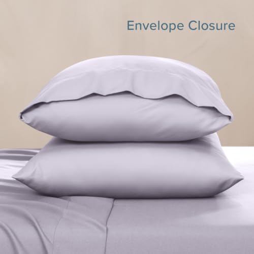 Image of Bare Home Pillowcases Envelope (Toddler Set of 2, Light Lavender)