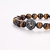 COAI Viking Jewelry Lion Tiger Eye Stone Bracelet for Men Women #4