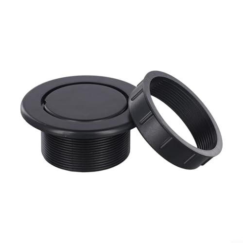 Jonikuper Juego de agujeros para sombrilla para anillos y tapas para mesas de patio al aire libre, ajuste máximo de poste de 0.65 pulgadas, compatible con agujeros de mesa de 2 pulgadas, plástico