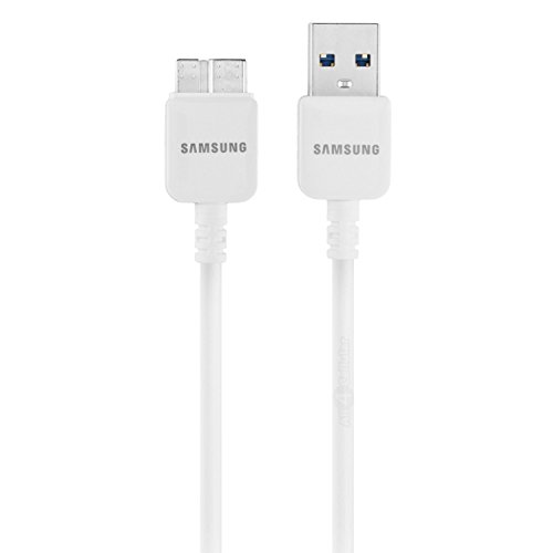 Samsung USB to 21Pin Data Cable for Galaxy S5 and Note 3 N9000, White (Non-Retail Packaging)