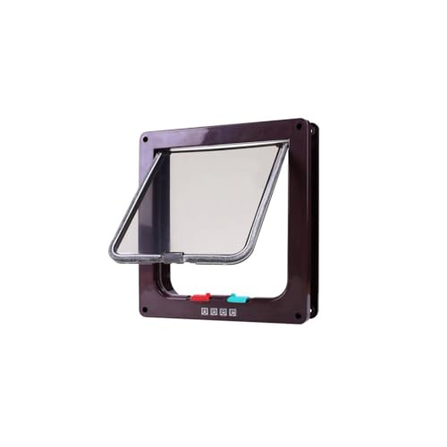 Zambuph Porta con gattaiola con per Sistema di Chiusura Magnetica per la Massima Sicurezza Gattaiola per Cani in ABS Resistente alle intemperie e Durevole