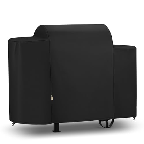 Arcedo Copertura per griglia a pellet di legno per Pit Boss 700D 700S 700SC, resistente e impermeabile, copertura per barbecue all'aperto, protezione per tutte le condizioni atmosferiche, nero