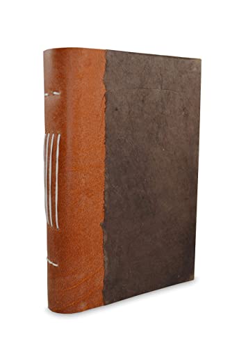 Journal en cuir et Lokta Népali 5x8 noyer foncé pour l'écriture