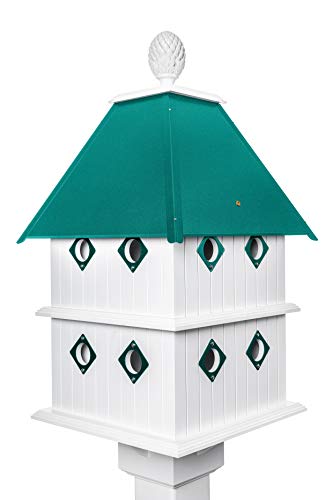Paradise Birdhouses - Manor Bird House (Beach Glass)
