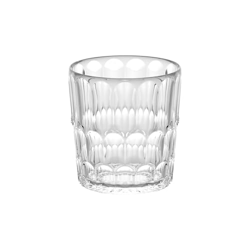 Guzzini - Vanity, bicchiere basso, decoro 2, in Bio-based SAN e Bio-based SMMA - ARIA (Trasparente)