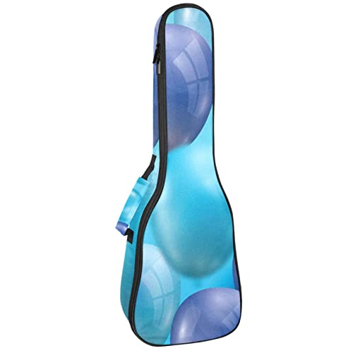 Sac à dos pour ukulélé de concert rembourré 10mm à motif ballons