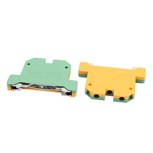 Bloque Terminal Rail Mount SEK-4JD Verde y Amarillo miniatura 1