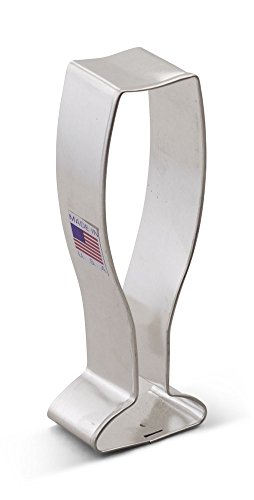 Ann Clark Cookie Cutters Champagne Glass Cookie Cutter, 4.25