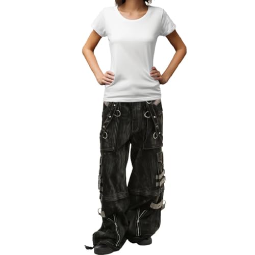 【価格46200円】PACHMAN PEGGED PANTS パンツ ボトムス Amazon.com: Goth Pants Black & Gray Overdyed Extreme Bondage