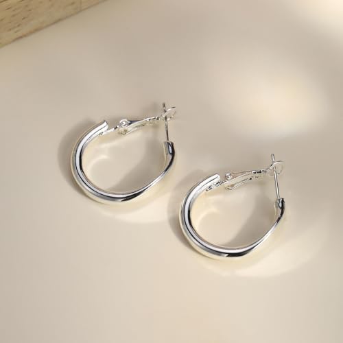 Pendientes de aro para mujer con diseño de nicho de estilo minimalista chic 4