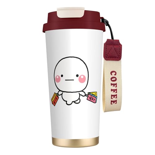 タンブラー しろまるびより グッズ 水筒 コーヒーカップ コンビニカップ ステンレスボトル 保温保冷 ストロー付き 持ち運び 直接ドリップ 大容量 おしゃれ プレゼント