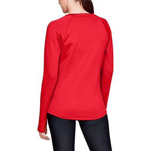 Under Armour Coldgear Armour Long-sleeve Shirt, Red (600)/Tonal, Medium