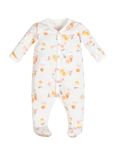 Under the Nile Organic Cotton Snap Front Footie - Cherry Picking - 0-3 Months